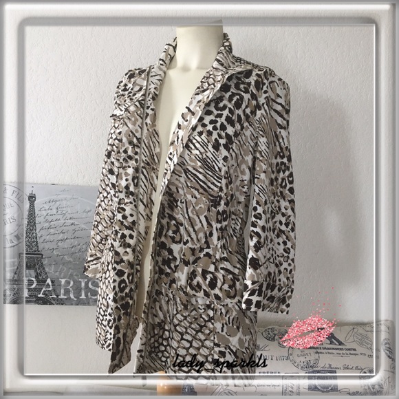 Chico's Jackets & Blazers - Chico’s Zenergy Tribal Print Blazer Sz M